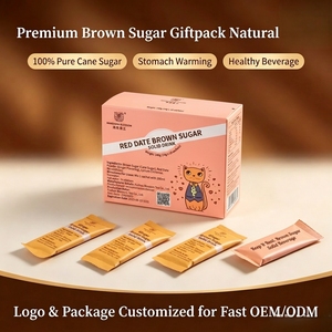 OEM Refined Handcrafted Brown Sugar Granular Red Dates Flavor